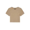 Baby-T-Shirt mit geripptem Saum und Wordmark-Applikation