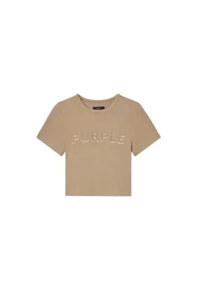 Baby-T-Shirt mit geripptem Saum und Wordmark-Applikation