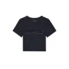 Baby-T-Shirt mit geripptem Saum und Wordmark-Applikation