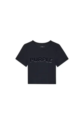Baby-T-Shirt mit geripptem Saum und Wordmark-Applikation