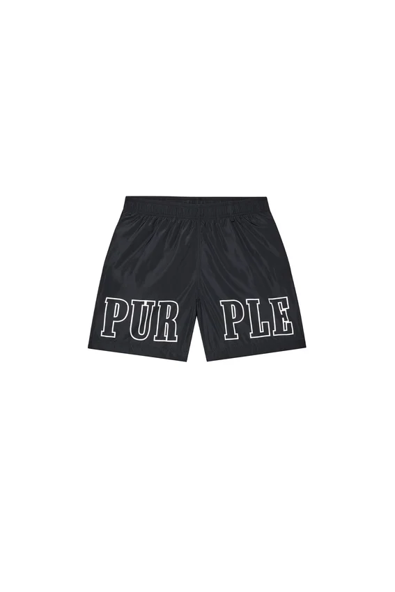 Badeshorts mit Wordmark-Umriss