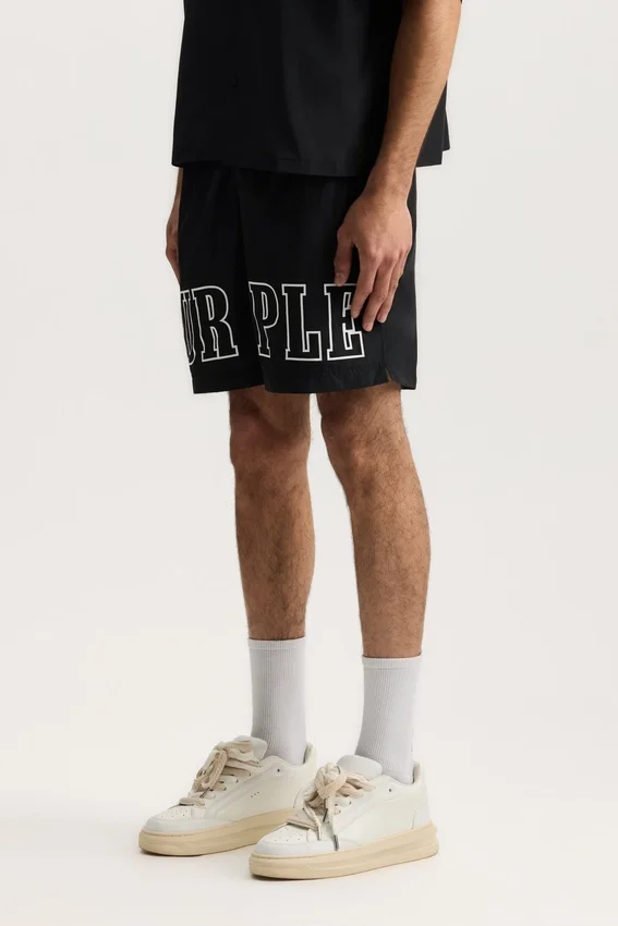 Badeshorts mit Wordmark-Umriss