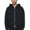 Basic-Hoodie mit Reißverschluss