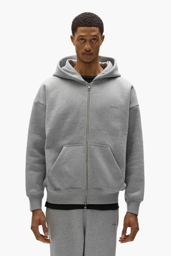 Basic-Hoodie mit Reißverschluss