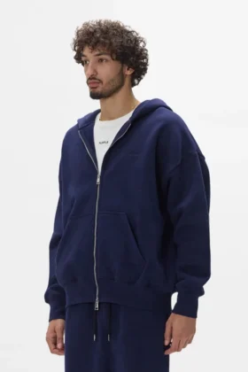 Basic-Hoodie mit Reißverschluss