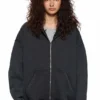 Basic-Hoodie mit Reißverschluss