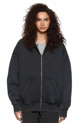 Basic-Hoodie mit Reißverschluss