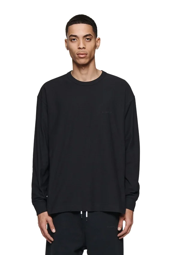 Basic-T-Shirt mit langen Ärmeln