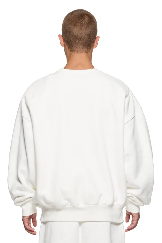 Blank-Pullover mit Rundhalsausschnitt