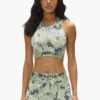 Bralette aus Nylon mit Camouflage-Print