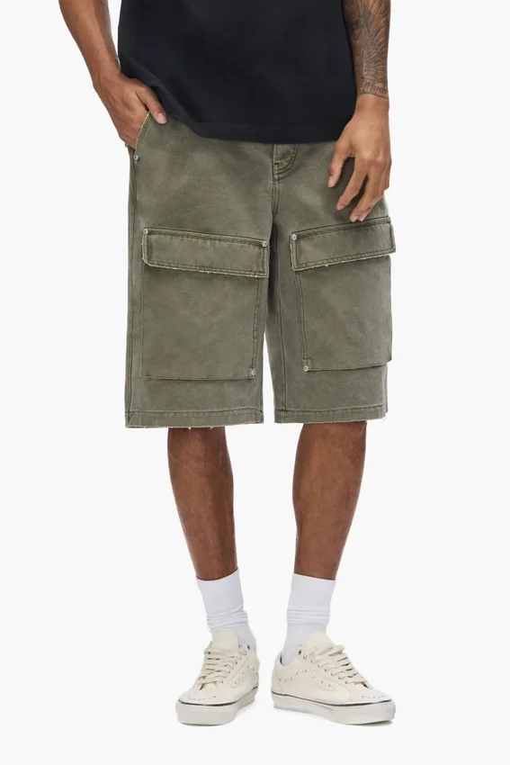 Canvas-Cargo-Shorts