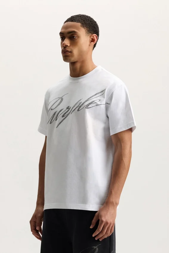 Crystal Slanted Script T-Shirt