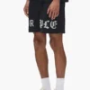 „Half & Half“-Schriftzug rundum – Shorts