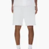 Half & Half-Schriftzug-Shorts