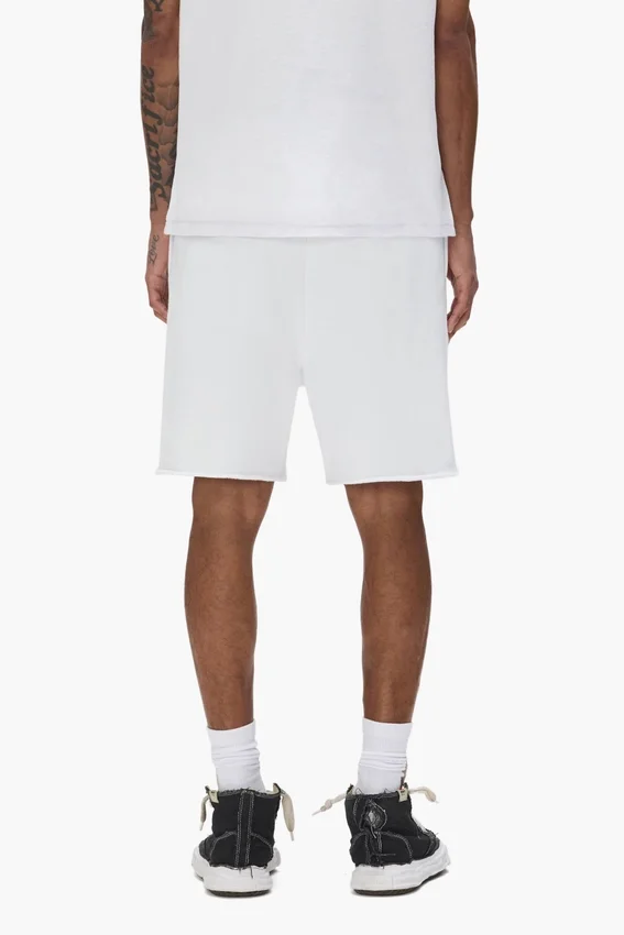 Half & Half-Schriftzug-Shorts