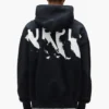 Hoodie mit aufgemaltem Schriftzug