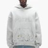 Hoodie mit Nieten und Camouflage-Muster