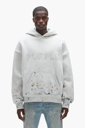 Hoodie mit Nieten und Camouflage-Muster