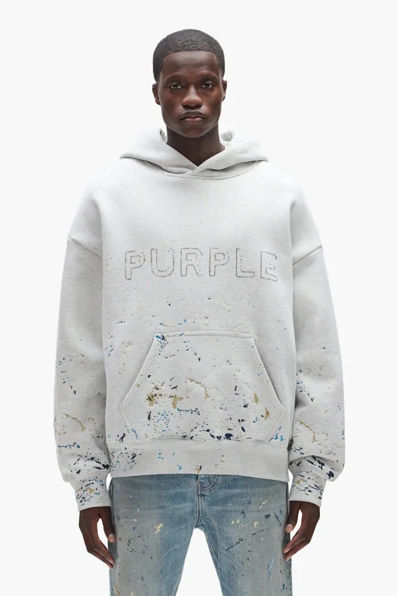 Hoodie mit Nieten und Camouflage-Muster