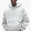 Hoodie mit Nieten und Camouflage-Muster
