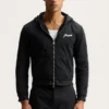 Hoodie mit Reißverschluss und Schriftzug