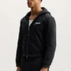 Hoodie mit Reißverschluss und Schriftzug