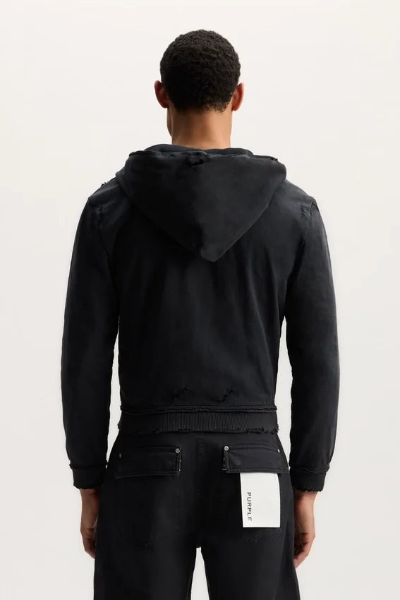 Hoodie mit Reißverschluss und Schriftzug