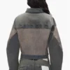 Jacke aus Denim und Leder