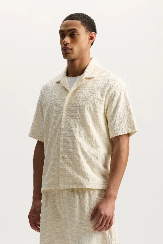 Jacquard-Frottee-Hemd