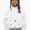 Kinder-Hoodie mit bemaltem Monogramm