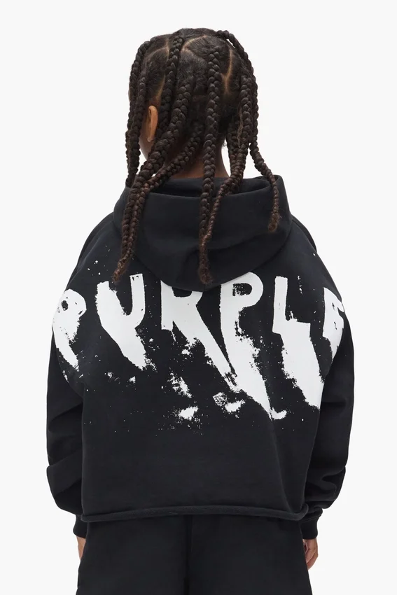 Kinder-Hoodie mit bemaltem Schriftzug