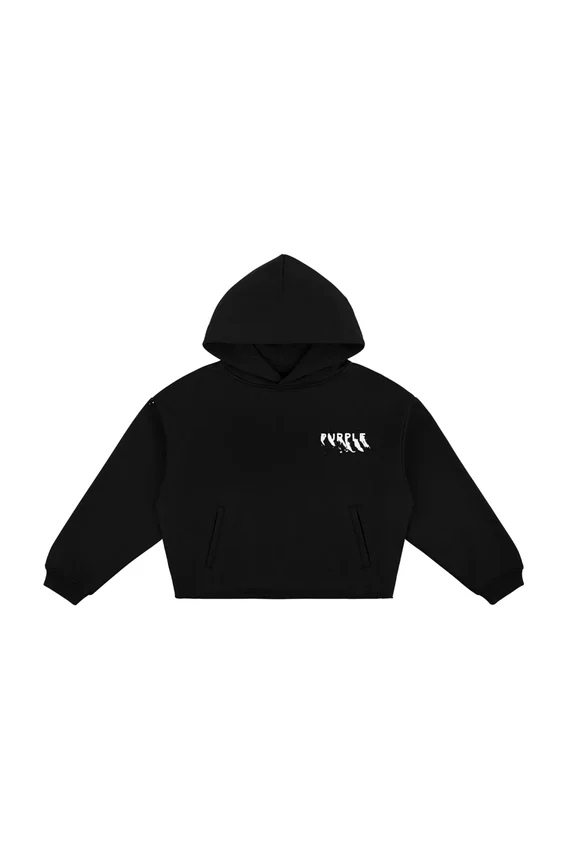 Kinder-Hoodie mit bemaltem Schriftzug