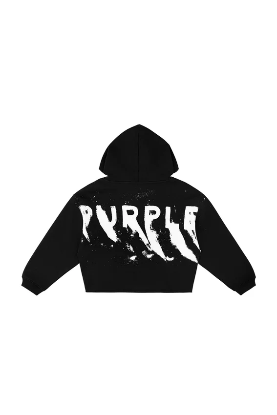 Kinder-Hoodie mit bemaltem Schriftzug