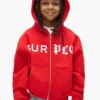 Kinder-Hoodie mit halbem Reißverschluss