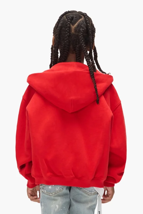 Kinder-Hoodie mit halbem Reißverschluss