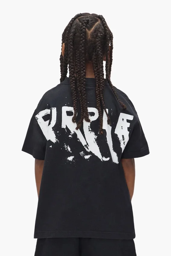 Kinder-T-Shirt mit aufgedrucktem Schriftzug
