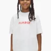 Kinder-T-Shirt mit „Half & Half“-Schriftzug