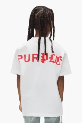 Kinder-T-Shirt mit „Half & Half“-Schriftzug