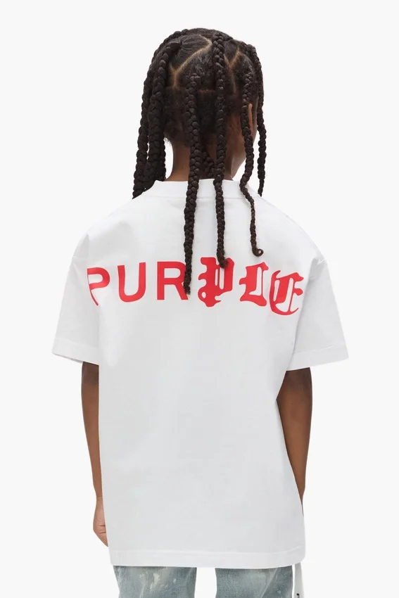 Kinder-T-Shirt mit „Half & Half“-Schriftzug