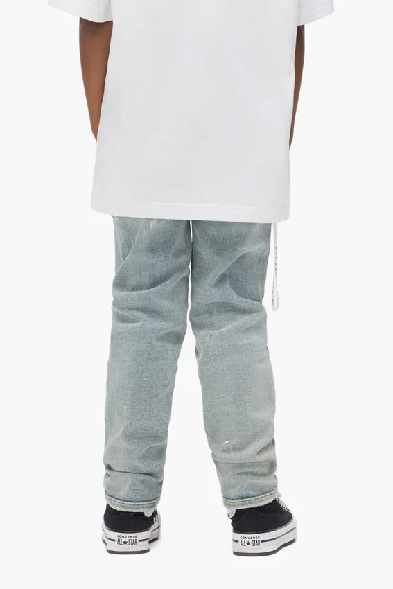 Kinderhose „Light Indigo Paint Repair“