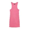 Kleid mit Wordmark-Rippausschnitt