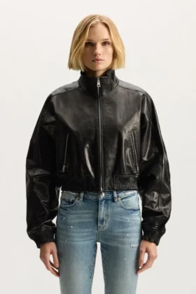 Lackleder-Jacke