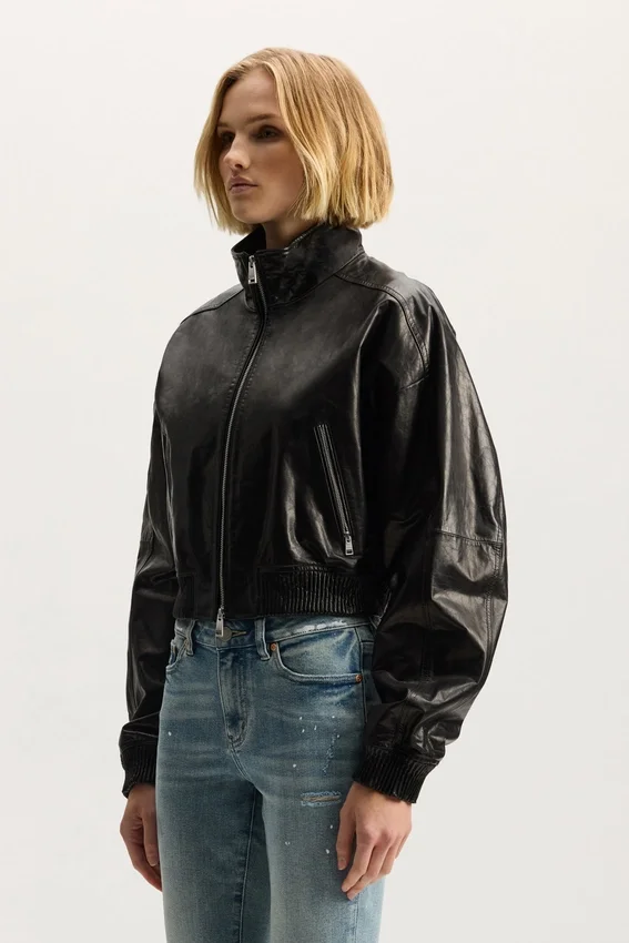 Lackleder-Jacke