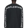 Langarm-Hemd mit wiederholtem Wordmark-Motiv