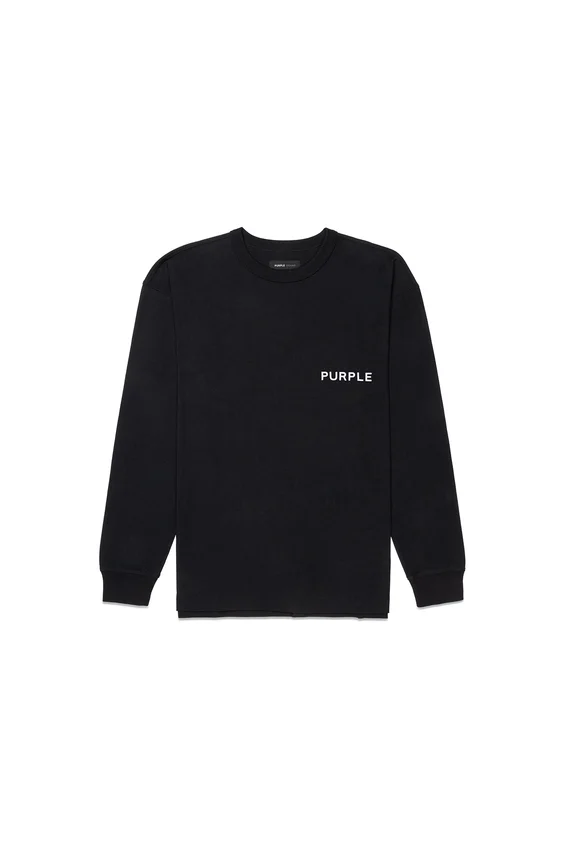 Langarm-Hemd mit wiederholtem Wordmark-Motiv