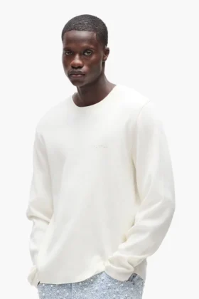 Langarm-Shirt mit Waffelmuster