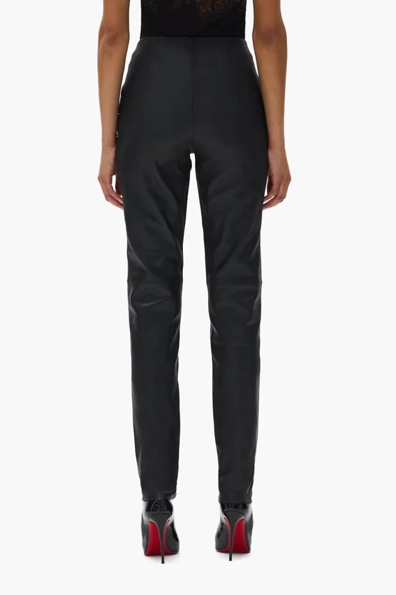 Leather V Zip Hose