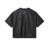 Leder-Mesh-T-Shirt