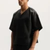 Leder-Mesh-T-Shirt