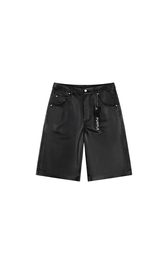 Leder-Trainingsshorts